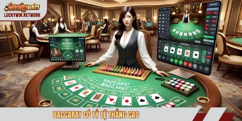 Baccarat có tỷ lệ thắng cao
