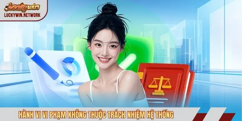 Hành vi vi phạm không thuộc trách nhiệm hệ thống