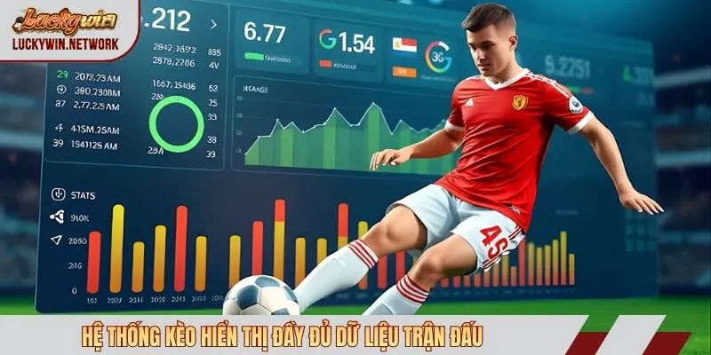 Hệ thống kèo hiển thị đầy đủ dữ liệu trận đấu